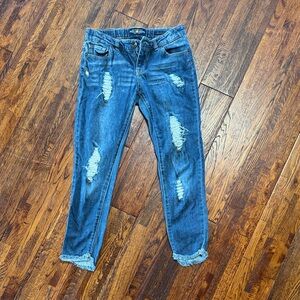 Lucky Brand Kids Ripped Blue Jeans